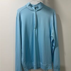 Johnnie-O Quarter Zip Stripe Performance Pullover Men’s Medium Golf